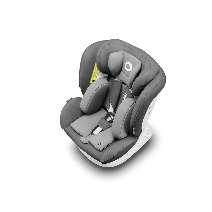 Lionelo - Scaun auto Bastiaan One Pozitie de somn, Protectie laterala, Rotire 360 grade, Top Tether, 0-36 Kg, cu Isofix, Gri