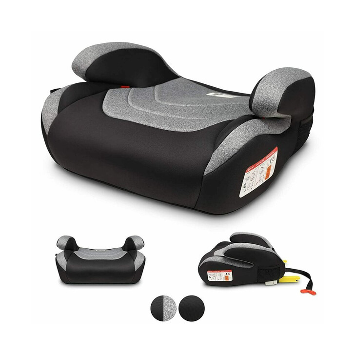 Lionelo - Inaltator auto Luuk Fix, 22-36 Kg, cu Isofix, Gri