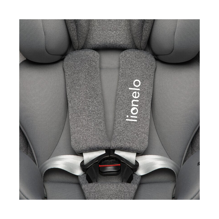 Lionelo - Scaun auto Bastiaan RWF Pozitie de somn, Protectie laterala, Rotire 360 grade, 0-36 Kg, Cu Isofix si Centura Top Tether, Gri