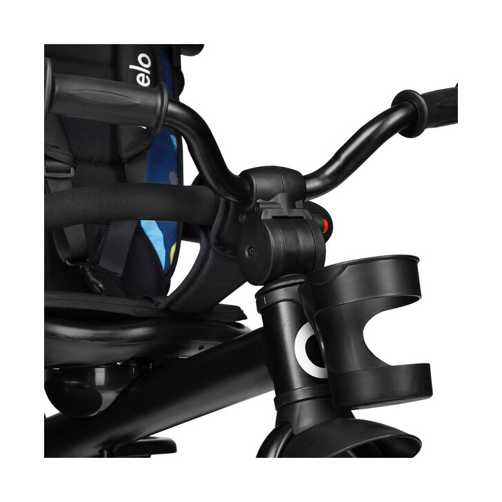 Lionelo - Tricicleta Haari Blue Navy Suport picioare, Control al directiei, Scaun reversibil, Rotire 360 grade, Pliabila, Multicolor