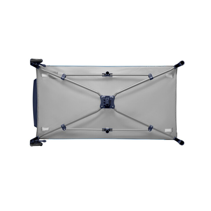 Lionelo - Patut pliant cu doua nivele Sven Plus, 120x60 cm, arcada jucarii, masuta de infasat, vibratii, melodii, Blue Navy