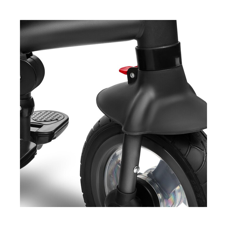 Lionelo - Tricicleta Tris Stone Green Lime Mecanism de pedalare libera, Suport picioare, Control al directiei, Scaun reversibil, Rotire 360 grade, Pliabila, Gri