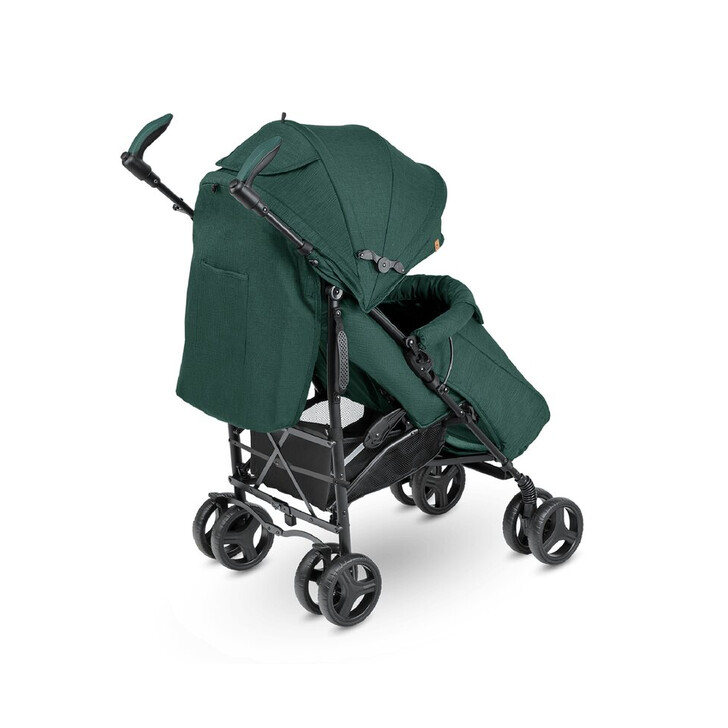 Lionelo - Carucior sport Irma, Cu husa de picioare, Cu plasa de tantari, Verde Inchis