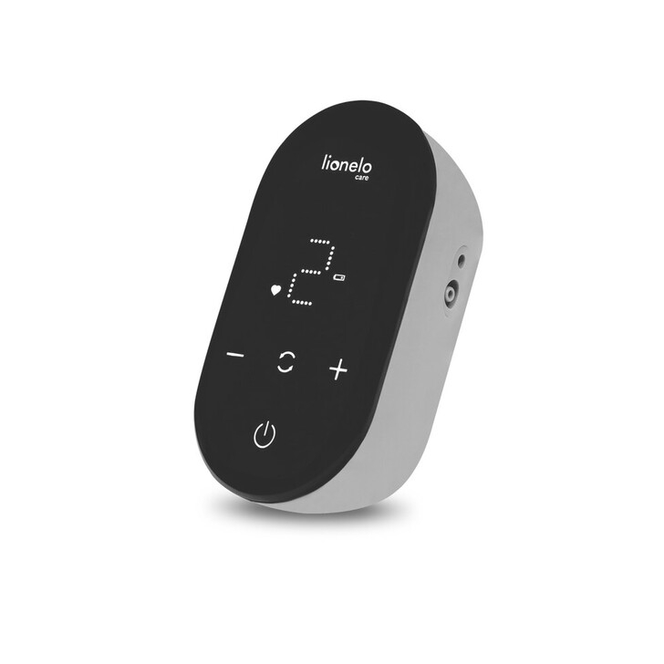 Lionelo - Pompa de san Fidi Go, Functie de masaj, Autonomie pana la 90 min, Afisaj LED, Cu accesorii, Gri Pal