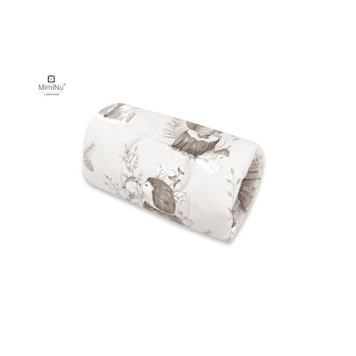 MimiNu - Perna pentru alaptat tip manson, Din bumbac, 25 cm, Design, Calm Forest Beige
