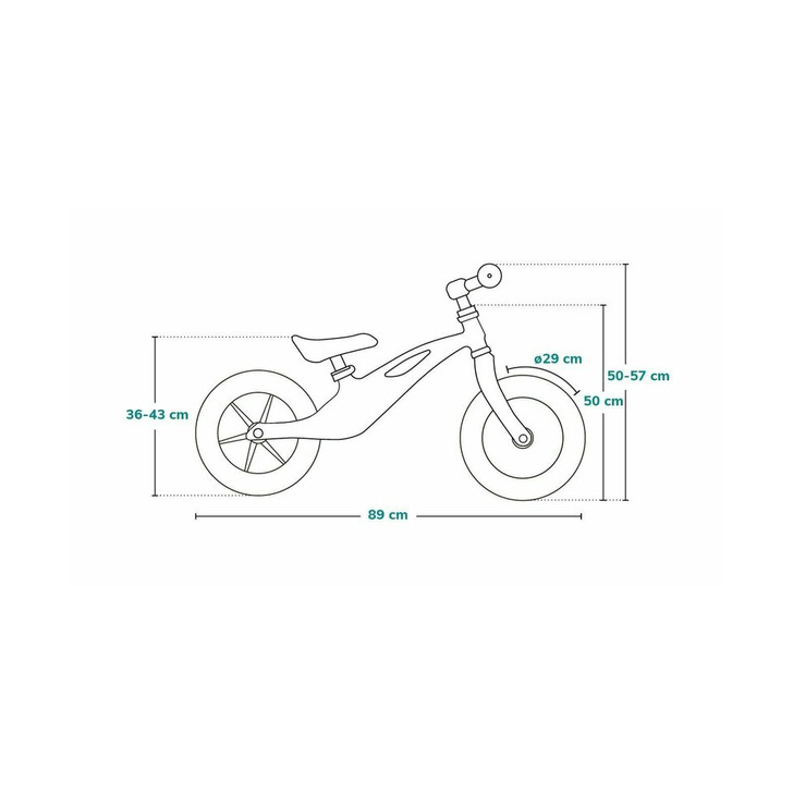 Lionelo - Bicicleta fara pedale, cu cadru din magneziu, Bart Tour, 12 inch, Grey Stone