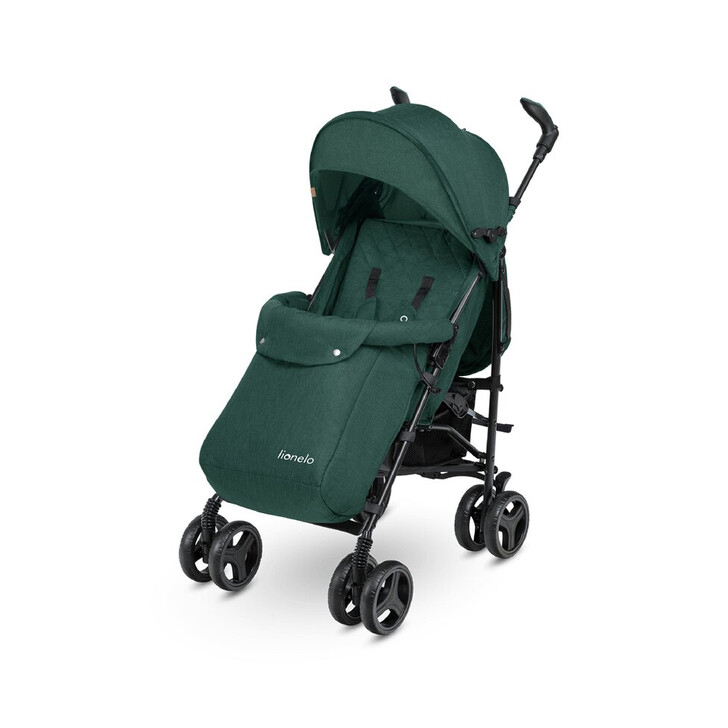 Lionelo - Carucior sport Irma, Cu husa de picioare, Cu plasa de tantari, Verde Inchis