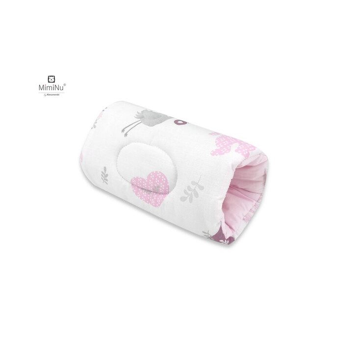 MimiNu - Perna pentru alaptat tip manson, Din bumbac, 25 cm, Baby Shower Pink