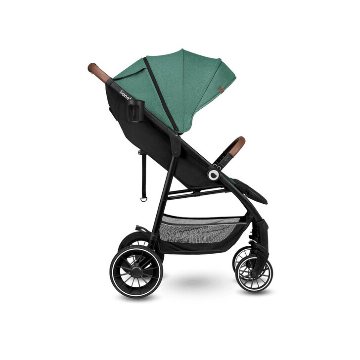 Lionelo - Carucior sport Alexia, 6 luni+, Cu geanta pentru parinti, Amortizoare, Suport pentru biberon/pahar, Plasa de tantari, Saculet de picioare, Cu UPF50+, Cadru din aluminiu, 0- 15 kg, Verde