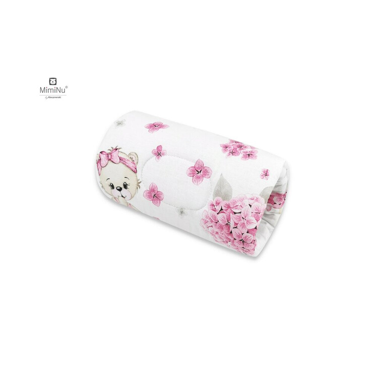 MimiNu - Perna pentru alaptat tip manson, Din bumbac, 25 cm, Design, Pink Ballerina