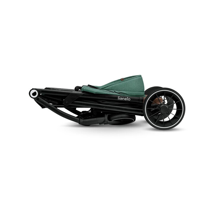 Lionelo - Carucior sport Alexia, 6 luni+, Cu geanta pentru parinti, Amortizoare, Suport pentru biberon/pahar, Plasa de tantari, Saculet de picioare, Cu UPF50+, Cadru din aluminiu, 0- 15 kg, Verde