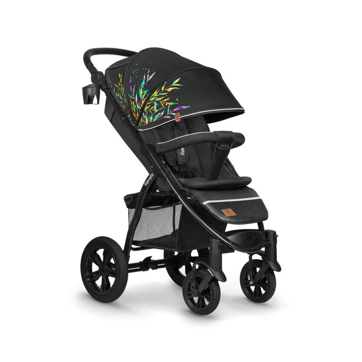 Lionelo - Carucior sport Annet Tour Dreamin, Editie Limitata, De la nastere, Cu capotina impermeabila, Cu filtru UPF 50+, Cu maner reglabil, Plasa de tantari, Suport biberon, Saculet pentru picioare, Pana la 22 kg, Negru