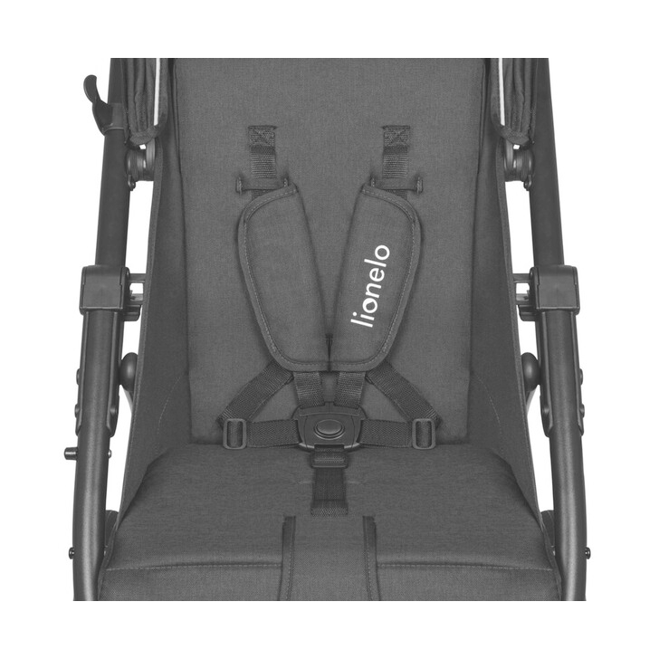 Lionelo - Carucior sport Annet Tour Dreamin, Editie Limitata, De la nastere, Cu capotina impermeabila, Cu filtru UPF 50+, Cu maner reglabil, Plasa de tantari, Suport biberon, Saculet pentru picioare, Pana la 22 kg, Negru