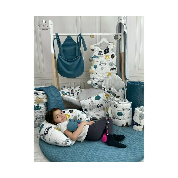 MimiNu - Sac de dormit pentru bebelusi, De iarna, Din bumbac, Cu fermoar lateral, Cu capse pe umar, 70 cm, 0 – 6 luni, 2.5 Tog, Childrens Journey Grey