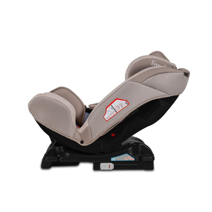 Lionelo - Scaun auto Sander Spatar reglabil, Forward-Facing sau Rear-Facing, Pozitie de somn, 0-36 Kg, Cu Isofix si centura Top Tether, Bej