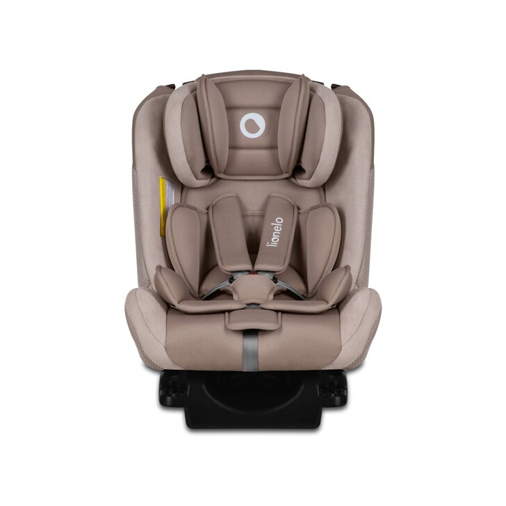 Lionelo - Scaun auto Sander Spatar reglabil, Forward-Facing sau Rear-Facing, Pozitie de somn, 0-36 Kg, Cu Isofix si centura Top Tether, Bej