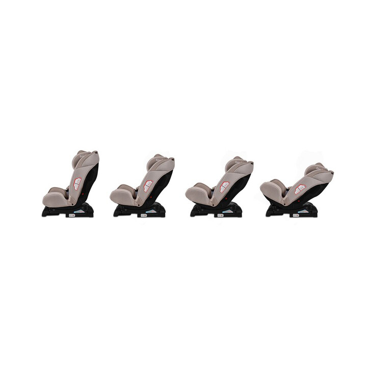 Lionelo - Scaun auto Sander Spatar reglabil, Forward-Facing sau Rear-Facing, Pozitie de somn, 0-36 Kg, Cu Isofix si centura Top Tether, Bej
