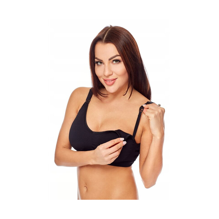 Qmini - Sutien pentru alaptat Aneta, L/XL, Black