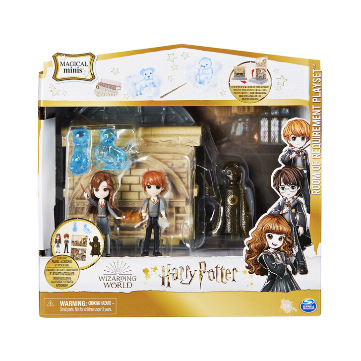 HARRY POTTER WIZARDING WORLD MAGICAL MINIS SET 2 FIGURINE RON WISLEAY SI HERMIONE GRANGER