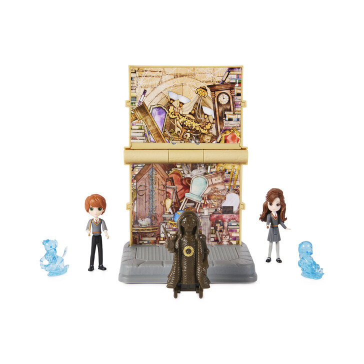 HARRY POTTER WIZARDING WORLD MAGICAL MINIS SET 2 FIGURINE RON WISLEAY SI HERMIONE GRANGER