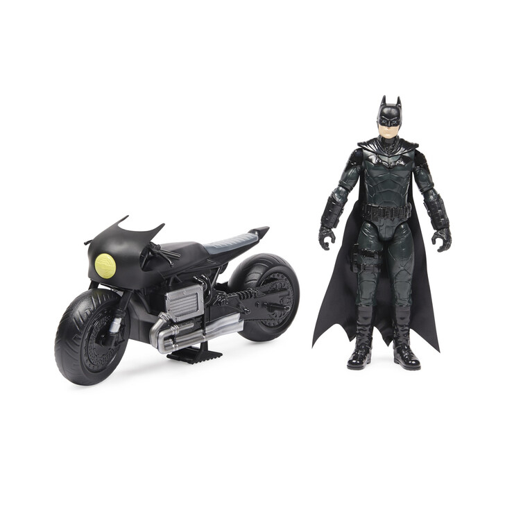 BATMAN FILM MOTOCICLETA LUI BATMAN SI FIGURINA BATMAN 30CM