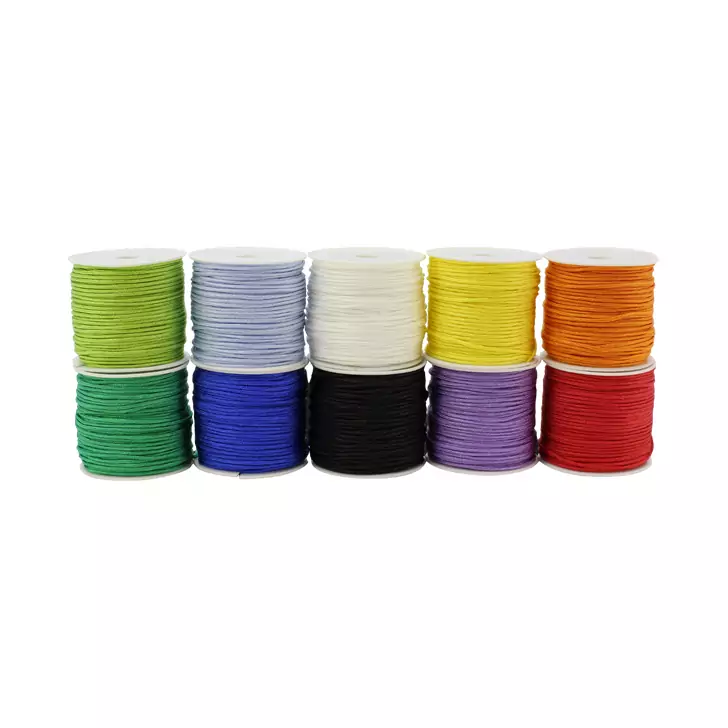 Set 10 bobine snur colorat diam 1.5 mm