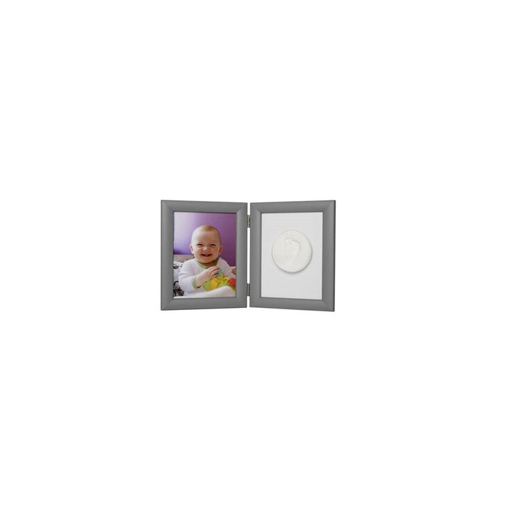 Baby HandPrint - Kit mulaj Memory Frame, Cu rama foto 13x18 cm, Silver