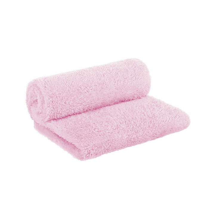 Bocioland - Paturica pufoasa pentru copii, Din fleece, Dimensiune 80 x 100 cm, Pink