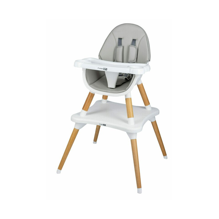 Scaun de masa 3 in 1, Multifunctional, Eos, Cu tavita reglabila si detasabila, FreeON, Grey