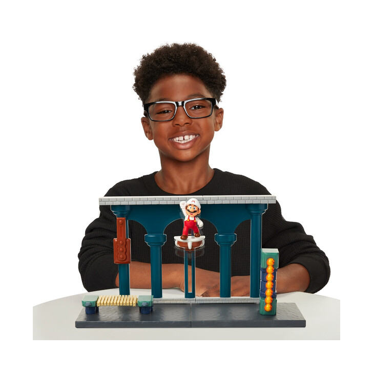 Set de joaca Castelul de lava cu figurina 6 cm, Nintendo Mario