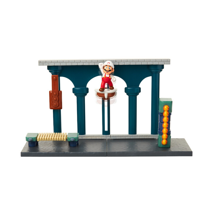 Set de joaca Castelul de lava cu figurina 6 cm, Nintendo Mario