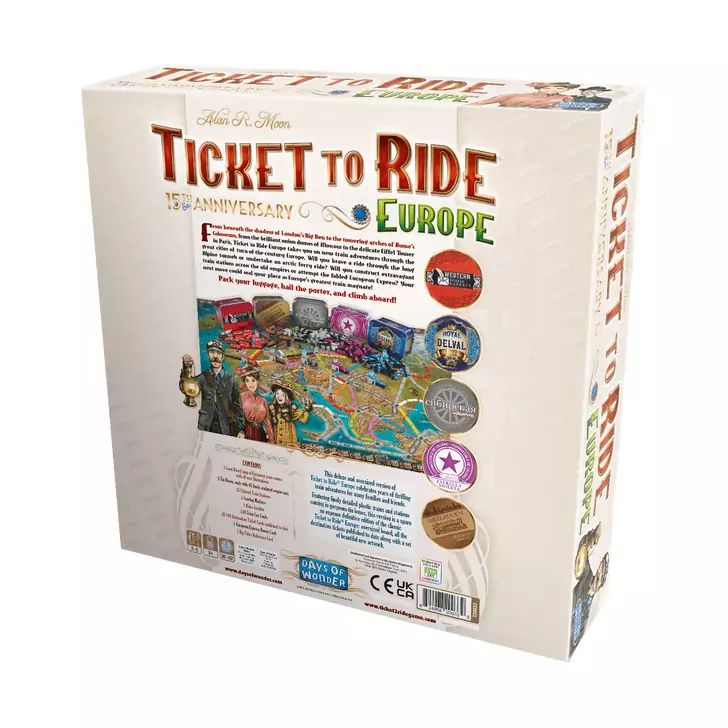 Joc de societate Ticket to Ride 15th Anniversary, limba engleza