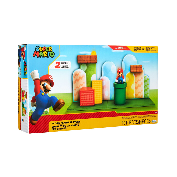 Set de joaca Campie de ghinde cu figurina 6 cm, Nintendo Mario