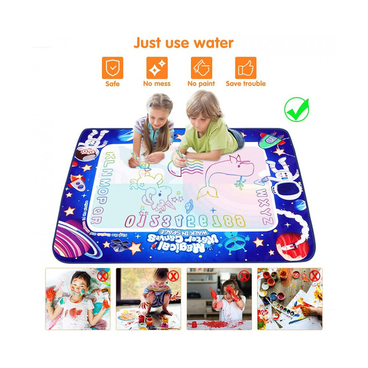 Covorasul Magic Space- 100x80cm - Jucarie educativa de colorat cu apa