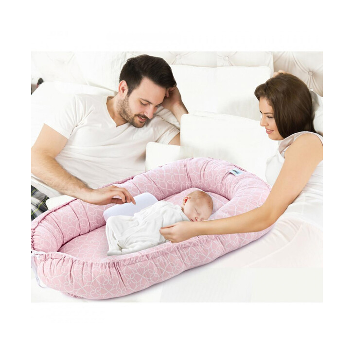 Saltea reductor BabyNest Between parents (Culoare: Bleu)