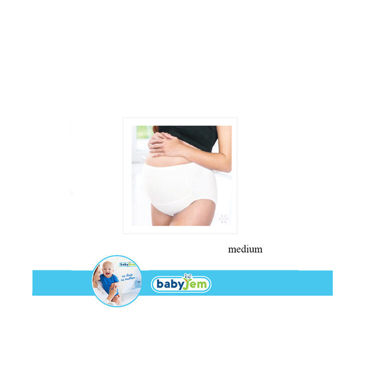Chiloti pentru gravide BabyJem (Marime: L, Culoare: Alb)