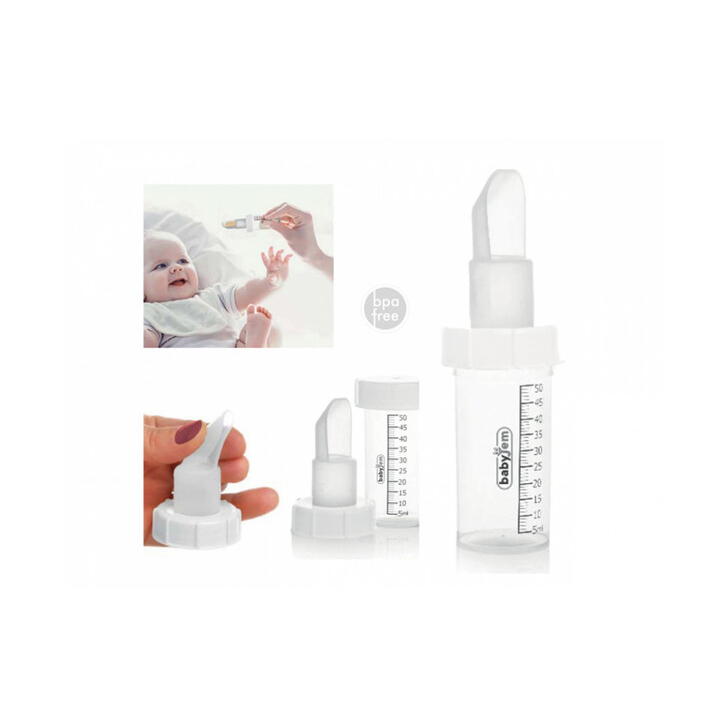 Dispozitiv cu gradatie pentru administrare lapte matern sau medicamente BabyJem