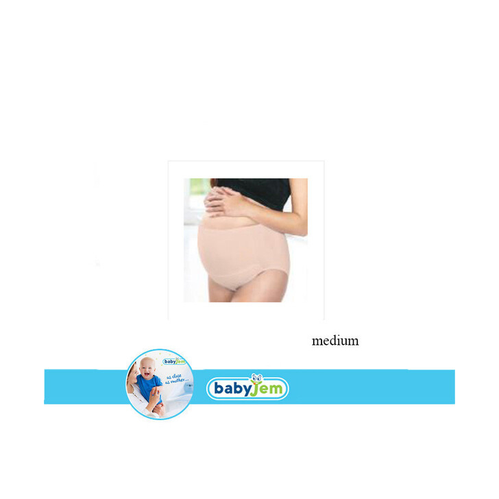 Chiloti pentru gravide BabyJem (Marime: L, Culoare: Crem)