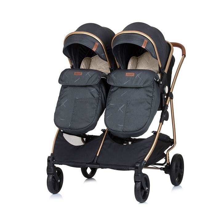 Carucior gemeni Chipolino Duo Smart 2 in 1 raven