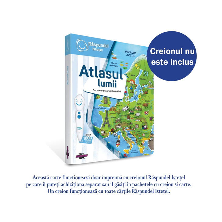 Raspundel Istetel, carte Atlasul lumii