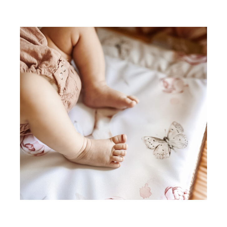 Saltea pentru masa de infasat bebe, impermeabila, fata dubla, Nature by BabySteps