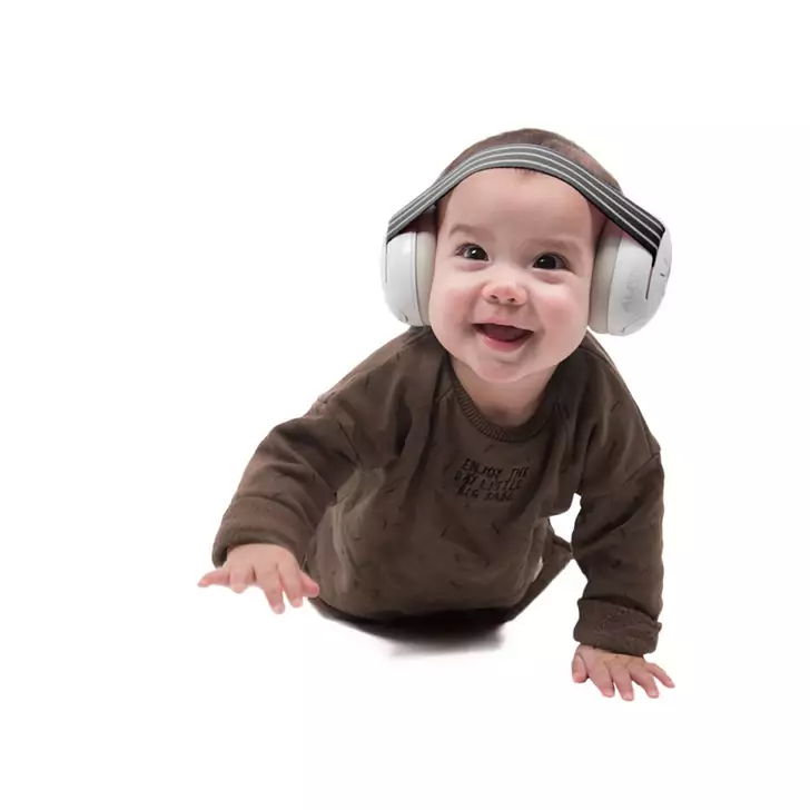 Casti antifonice pentru bebelusi, ofera protectie auditiva, SNR 23, black, ALPINE Muffy Baby Black ALP25613