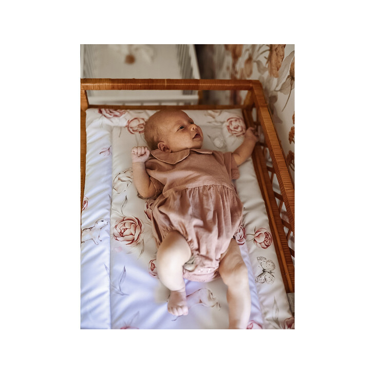 Saltea pentru masa de infasat bebe, impermeabila, fata dubla, Boho by BabySteps
