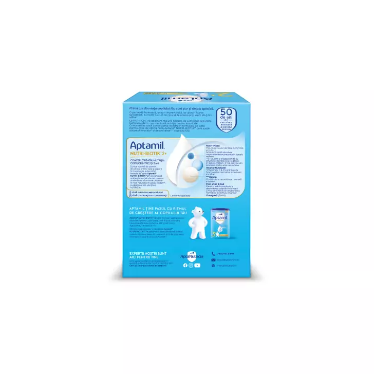 Lapte praf Nutricia Aptamil Junior 2+ , 1200g, 24luni+