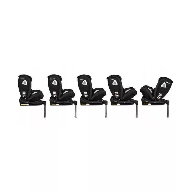 Lionelo - Scaun auto Braam Burgundy Pozitie de somn, Protectie laterala, Rotire 360 grade, 0-36 Kg, cu Isofix, Conform cu standardul european de securitate ECE R44/04, Rosu