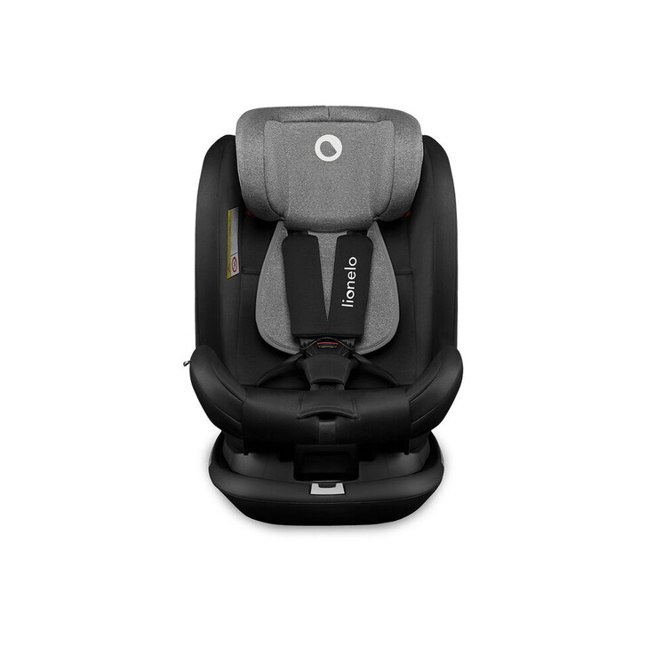 Lionelo - Scaun auto Bastiaan RWF Pozitie de somn, Protectie laterala, Rotire 360 grade, 0-36 Kg, Cu Isofix si Centura Top Tether, Conform cu standardul european de securitate ECE R44/04, Negru