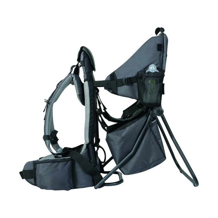 Rucsac pentru transportul copiilor, Cu acoperis, Cu multiple compartimente, Mount, FreeON, 87.5 x 38 x 77 cm, Grey