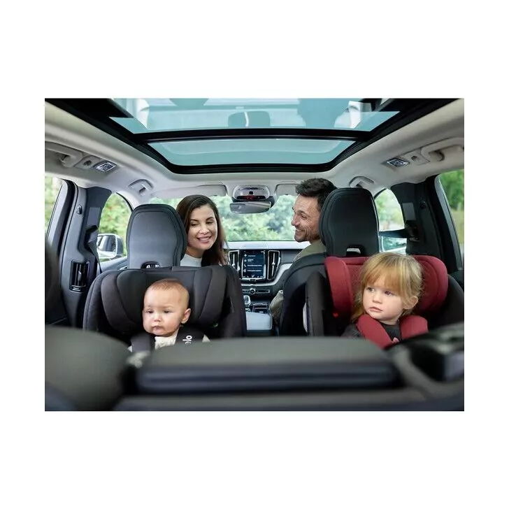 Lionelo - Scaun auto Braam Burgundy Pozitie de somn, Protectie laterala, Rotire 360 grade, 0-36 Kg, cu Isofix, Conform cu standardul european de securitate ECE R44/04, Rosu