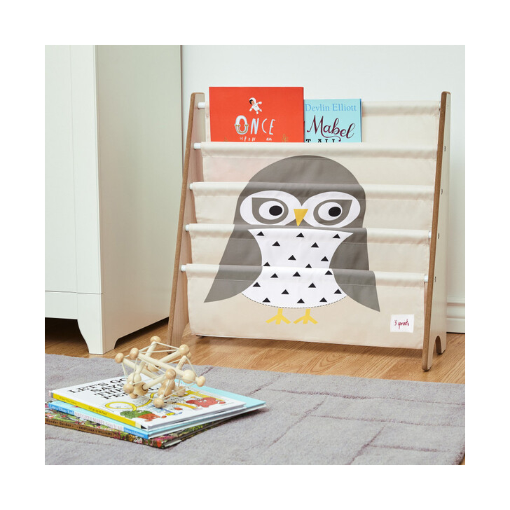 Raft organizator de carti pentru copii, Bufnita, 3 Sprouts