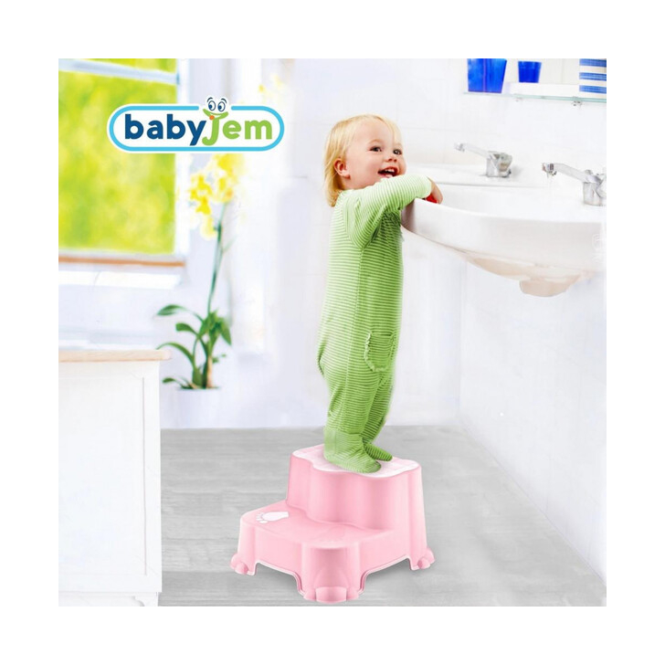 Inaltator cu doua trepte Step Stool BabyJem (Culoare: Gri)